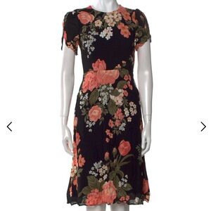 Reformation floral print midi dress